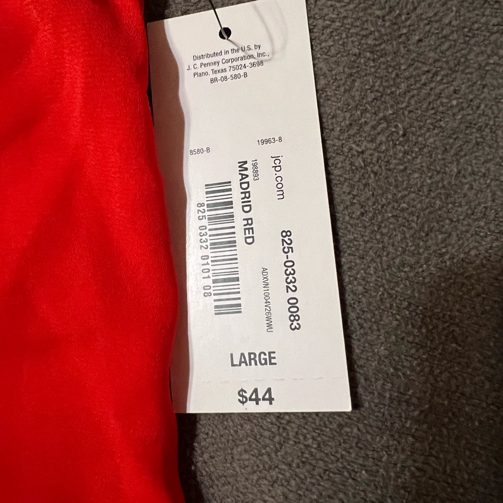BOLD Elements Red Women's Top with Gold Zipper Size L - Picture 6 of 7